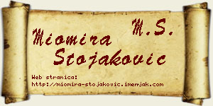 Miomira Stojaković vizit kartica